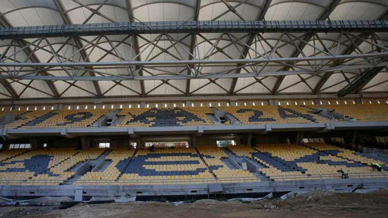 Πήρε μορφή η κεντρική εξέδρα στο γήπεδο της ΑΕΚ: Τα τρία γράμματα και ο δικέφαλος αετός με το 1924!